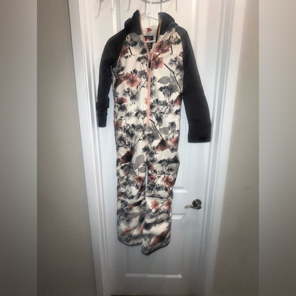686 Other - 686 Shine One-Piece Snow Suit - Girls with Floral and Gray